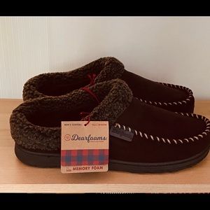 Dearfoams Men's Clog Memory Foam Slipper 9-10 NIB